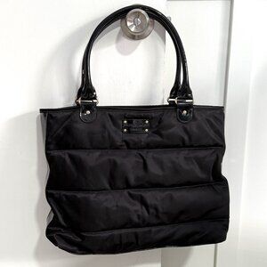 Black Nylon and Patent Leather Kate Spade Shoulder Bag